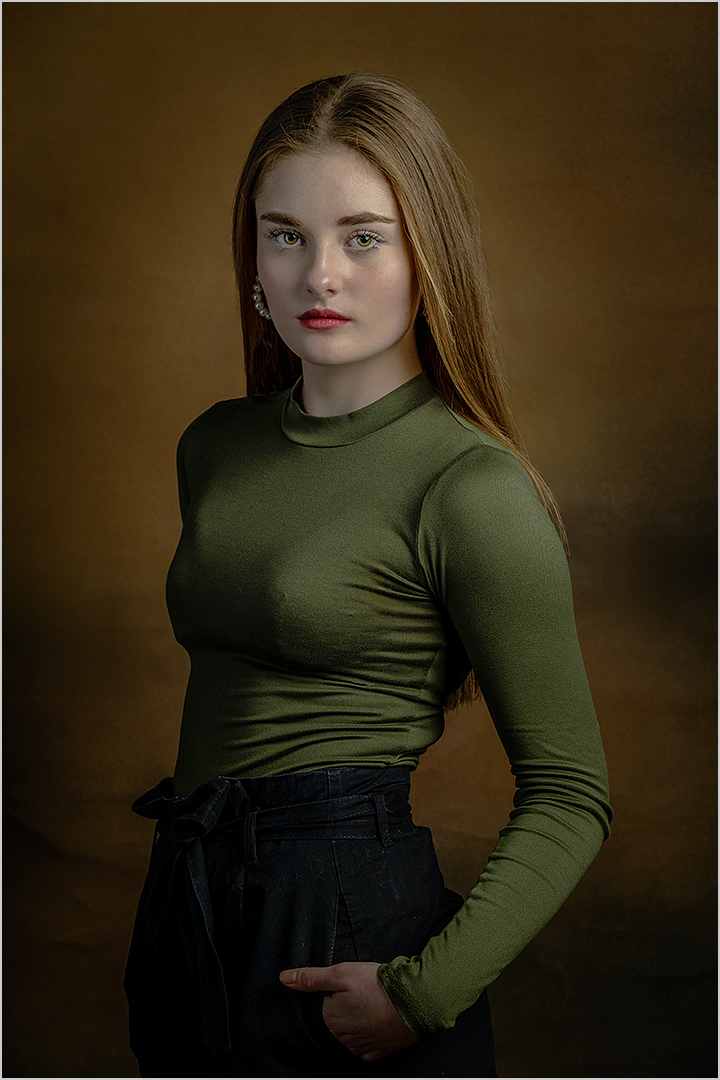 Girl in Green - Junior Portraiture - Heather Maher