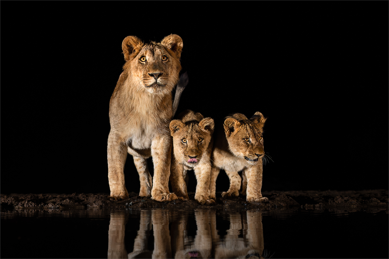 Siblings at Waterhole - Mariana Kruger - Set Subject - 2nd Place