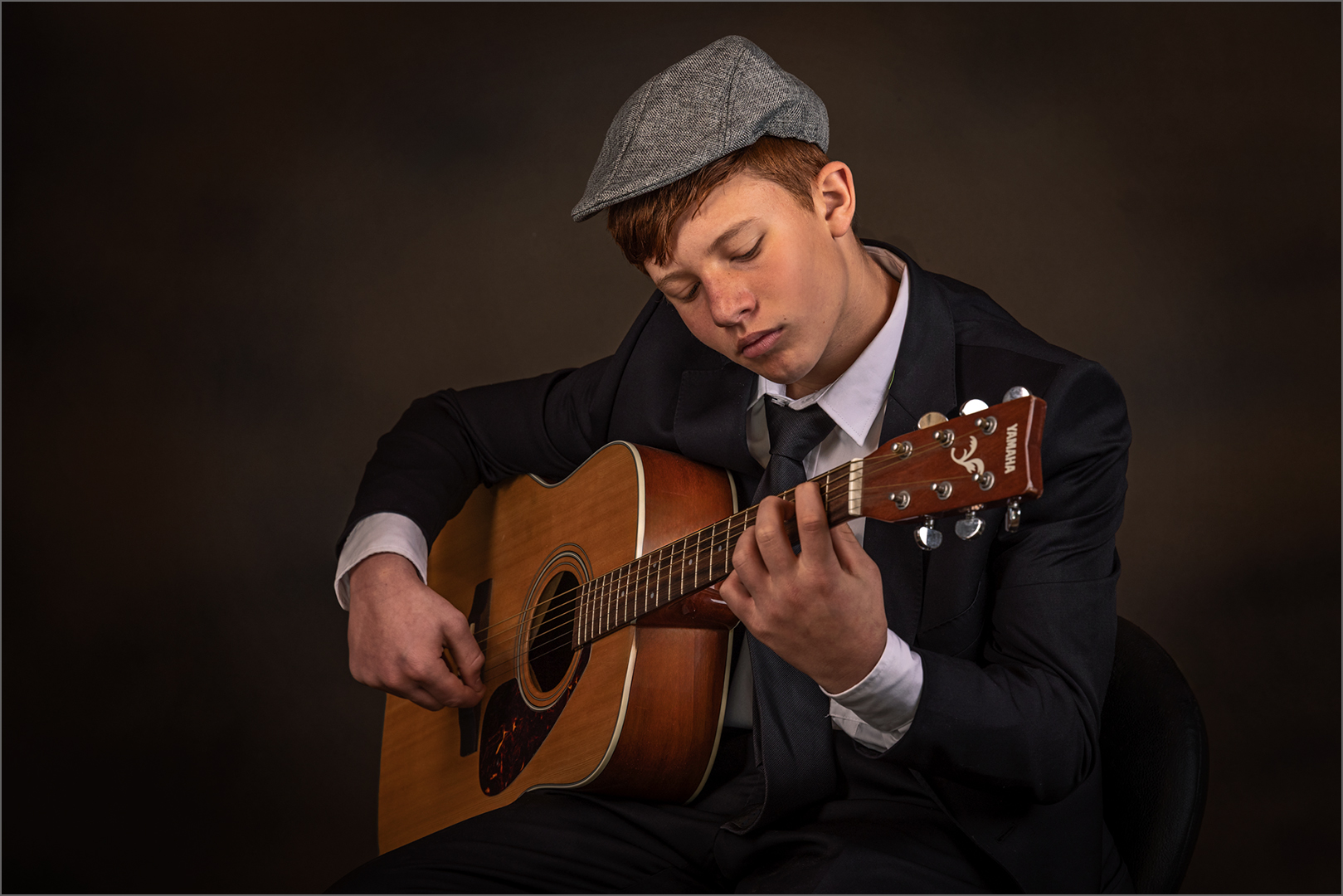Young Folk Guitarist - Open Portraiture - Stephen Kangisser - 3rd Place